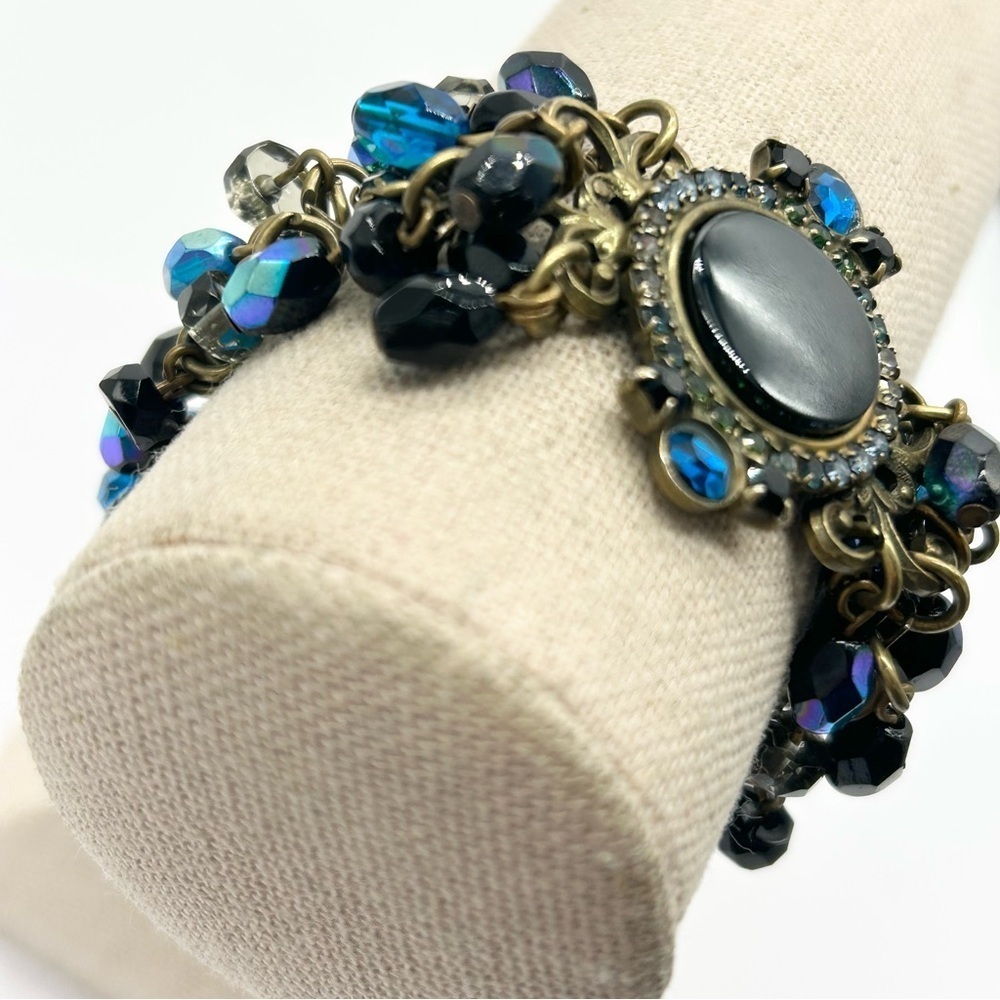 Sorrelli Blue and Black Crystal Bracelet